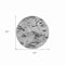 Homeroots 8' Gray And Charcoal Round Floral Washable Indoor Outdoor Area Rug 610982 - alternate 8