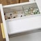 Martha Stewart Grady Set of 3 Clear Plastic Stackable Storage Boxes with White Plastic Lids GS-BA1360-3P-CL-WH-MS - alternate 10