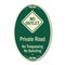 Signmission Private Road No Trespassing Or Soliciting Wit, 12 In X 18 In Architectural, Heavy Gauge Aluminum A-OV-G-1218-9911 - alternate 1