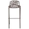 Leisuremod Devon Mid-Century Modern Aluminum Bar Stool with Powder Coated Frame and Footrest, Brown DB31BR - alternate 10