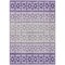 Homeroots 3' X 5' Purple Lavender And Ivory Geometric Washable Indoor Outdoor Area Rug 613867 - alternate 8