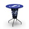 Holland Bar Stool Co Lighted 42" Black Tampa Bay Lightning Pub Table L218B42TBLght36RTBLght - alternate 1