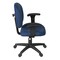 Regency Comfort Series Swivel Fabric Computer Task Chair with Adjustable Arms - Navy Blue 105-AA-NV - alternate 9