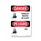 Signmission OSHA Danger Sign, 24" Height, Aluminum, Forklift Traffic Be Alert Bilingual, 1824-VI-1265 OS-DS-A-1824-VI-1265 - alternate 1