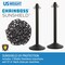 Us Weight ChainBoss Stanchion with 10 ft of Black Plastic Chain Ft. SunShield UV Protection, Fillable Base, 6PK U2203PK6 - alternate 7