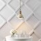 Jonathan Y Homer 10" 1-Light Modern Industrial Metal LED Dome Pendant, Almond/Brass Gold JYL9535F - alternate 10