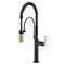 Brizo Litze Semi-Professional Kitchen Faucet, Industrial Handle Matte Black/Luxe Gold 63344LF-BLGL - alternate 2