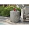 Monarch Specialties Accent Table 25"h, Indoor or Outdoor, Drum, Nightstand, Round, Side Table, Grey, Contemporary I 4120 - alternate 3