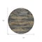 Homeroots 8' Graphite And Gray Round Abstract Washable Indoor Outdoor Area Rug 612505 - alternate 8