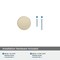 Amerock Versa 1-3/8 inch (35mm) Diameter Golden Champagne Cabinet Knob, 10PK 10VMP36904BBZ - alternate 5