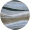 Homeroots 8' Brown Blue And Gray Round Abstract Washable Indoor Outdoor Area Rug 603673 - alternate 9