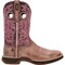 Durango Lady Rebel Ultra-Lite Western Boot, Burnished Chestnut And Rose, Size 6 DRD0503 - alternate 1