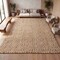 Jonathan Y Hira Hand Woven Diamond Chunky Jute Natural 4 ft. x 6 ft. Area Rug NFR100A-4 - alternate 7