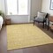 Homeroots 8' X 10' Gold And Ivory Floral Washable Indoor Outdoor Area Rug 581867 - alternate 9