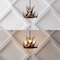 Jonathan Y Nelle 11.5" Adjustable Resin Antler 3-Light LED Chandelier, Brown JYL6313A - alternate 11
