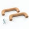 Homeroots Set of Two Brown Wood C Shape Drawer Pull Knobs, 2PK 476582 - alternate 7