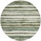 Homeroots 8' Sage And Beige Round Striped Washable Indoor Outdoor Area Rug 605905 - alternate 8