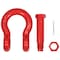 Mytee Products 1 in Anchor Shackle Forged Carbon Steel w/Safety Screw Pin 17,000 lbs WLL, 4PK SHACKLE-ANCHOR-BT-1x4 - alternate 7