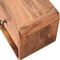 Homeroots 10" Beige Solid Wood Square One Drawer Nightstand 651740 - alternate 9