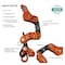 Notch Equipment Rope Runner Vertec Climbing Device use w/ Lines 11-12.9mm Limited Edition Orange 99703OR - alternate 6