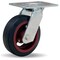 Hamilton General Service Swivel Caster, 6" x 2" Mold-On Rubber on Cast Iron Wheel, 3/4" Straight Roller Bearing S-GS-6R - alternate 1
