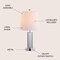 Jonathan Y Lillian 18" Metal Mini LED Table Lamp, Chrome JYL2025A - alternate 11