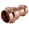 Apollo Coupling with Stop, 3/4 x 1/2 in, Press Fit, Copper, 300 psi Pressure XPRC3412 - alternate 2