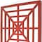 Homeroots 24" X 24" X 1" Red Mirrored Wooden Wall Decor 274557 - alternate 4