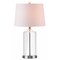 Jonathan Y Walsh 25" Glass LED Table Lamp, Clear/Chrome JYL1018A - alternate 1