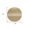 Homeroots 8' Gold And Beige Round Abstract Washable Indoor Outdoor Area Rug 599960 - alternate 8