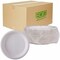 Eco-Products Vanguard 6in Sugarcane Plates, Breakroom, Disposable, Microwave Safe, 6in Diameter, White, 1000PK EP-P016NFA - alternate 2
