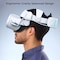Alpha Digital Meta Quest 2 Head Strap Replacement- 6000mAh Battery - White MQ3 PRO - alternate 8