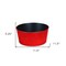 Homeroots 12in Red Recycled Plastic Indoor Outdoor Round Pot Planter 488307 - alternate 4
