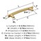 Amerock Willow 5-1/16 inch (128mm) Center-to-Center Champagne Bronze Cabinet Pull, 10PK 10VMP37311CZ - alternate 4