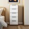 Homeroots 18" White Wood Five Drawer Dresser 544008 - alternate 5