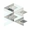 Apollo Tile Toscana 12x12 in. Polished Calacatta Bluette, Thassos White Geometric Diamond Mosaic Tile, 5PK APLEML88D09A - alternate 1