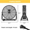 Edendirect 30 in. 3 Fan Speeds Floor Fan in Black with Adjustable Tilt ZRFQT-76A-BK - alternate 3