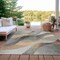 Homeroots 10' X 14' Gray Silver And Rust Abstract Washable Indoor Outdoor Area Rug 616759 - alternate 7
