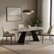 Homeroots 94" Gray and Black Ceramic and Steel Dining Table 654237 - alternate 14
