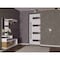 Vdomdoors Front Exterior Prehung Steel Door Ronex0131 Black Enamel 96 Stainless Inserts Entry Metal Modern RONEX0131EXD-BLK-W36xH96-RH-I - alternate 6