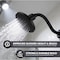 Supplygiant S Shaped Shower Arm, Flange 8 in Stainless Steel, 1/2 in Threaded Connector, Matte Black Finish 74-TB0TG-NC - alternate 7