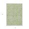 Homeroots 5' X 8' Artichoke Green And Ivory Abstract Washable Indoor Outdoor Area Rug 598939 - alternate 8