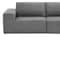 Homeroots 116" Gray Fabric Modular Sleeper Sofa 568296 - alternate 17