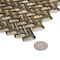 Apollo Tile Gold 11.8 in x 11.9 in Glass Glossy Floor and Wall Mosaic Tile 9.75 sqft/case, 10PK APLAHB8806A - alternate 6
