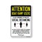 Signmission PSA Boat Ramp Users Practice Social Distancing 14in X 10in Peel N Stick Wall Graphic, RD-1014-25372 OS-NS-RD-1014-25372 - alternate 1