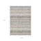 Homeroots 9' X 12' Gray And Silver Striped Washable Indoor Outdoor Area Rug 632219 - alternate 5