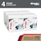 Wypall WypAll PowerClean X80 Heavy Duty Cloths (41026), Quarterfold, Extended Use Towels, White, PK4 41026 - alternate 16