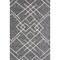 Homeroots Charcoal and Off White Geometric King Cotton Coverlet With Fringe 548243 - alternate 9