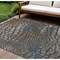 Homeroots 9' X 12' Charcoal Brown And Copper Abstract Washable Indoor Outdoor Area Rug 596786 - alternate 1