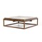 Homeroots 42" Dark Gray and Rust Concrete And Iron Square Abstract Coffee Table 283304 - alternate 6